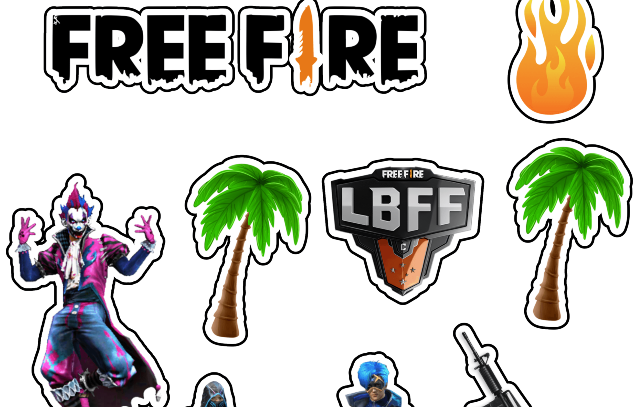 TOPO DE BOLO FREE FIRE COM NOME E IDADE