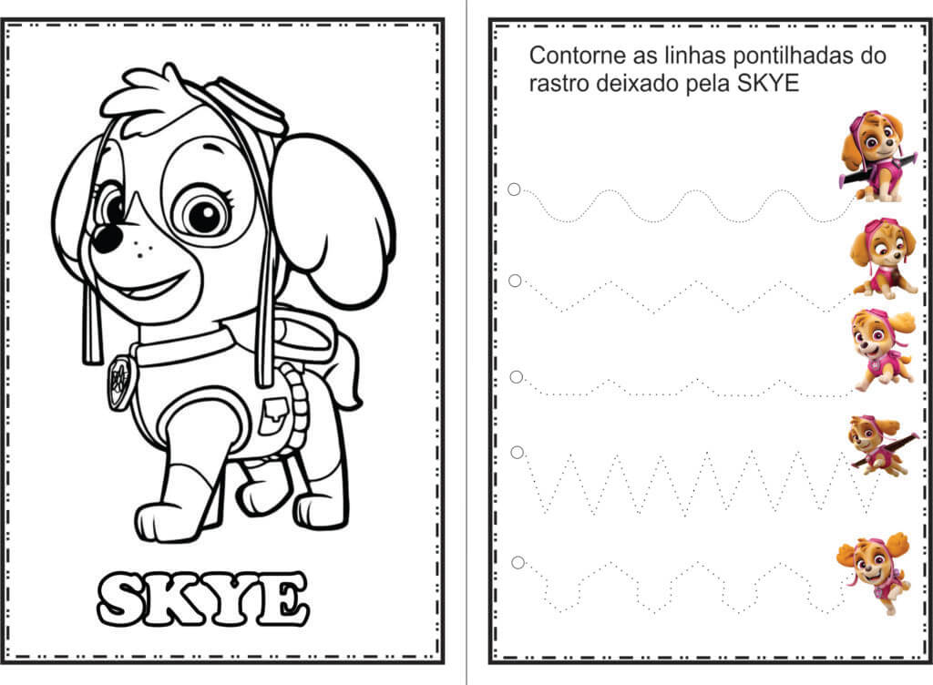 Patrulha Canina - Revista para colorir